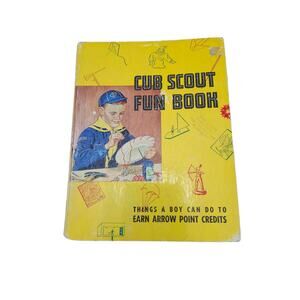 Vintage 1959 Cub Scout Fun Book Hardcover Boy Scouts Of America BSA Americana